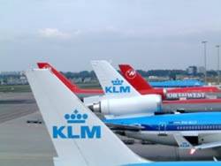 Buiten op Schiphol