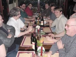 De guru's aan het diner